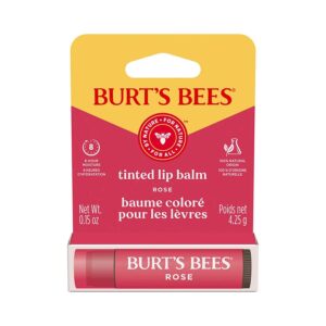 Burt's Bees Rose Tinted Lip Balm 0.15 oz. blister box