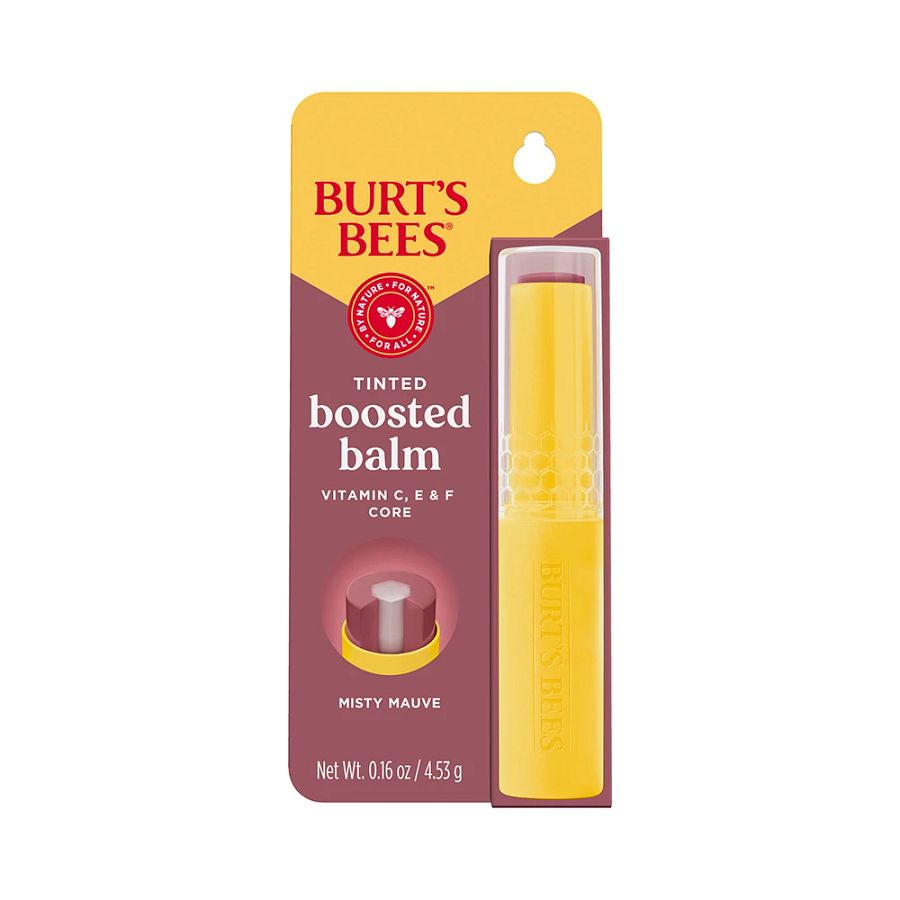 Burt's Bees Misty Mauve Tinted Boosted Balm 0.16 oz. blister box