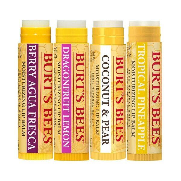 Burt's Bees 4-Pack Tropical Lip Balms 4 (0.15 oz.) tubes in blister box - Image 3