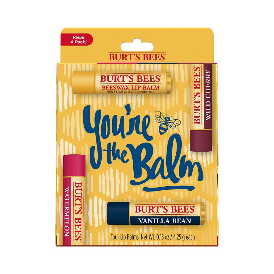 Burt's Bees You're the Balm Lip Balms 4 (0.15 oz.) tubes in blister box