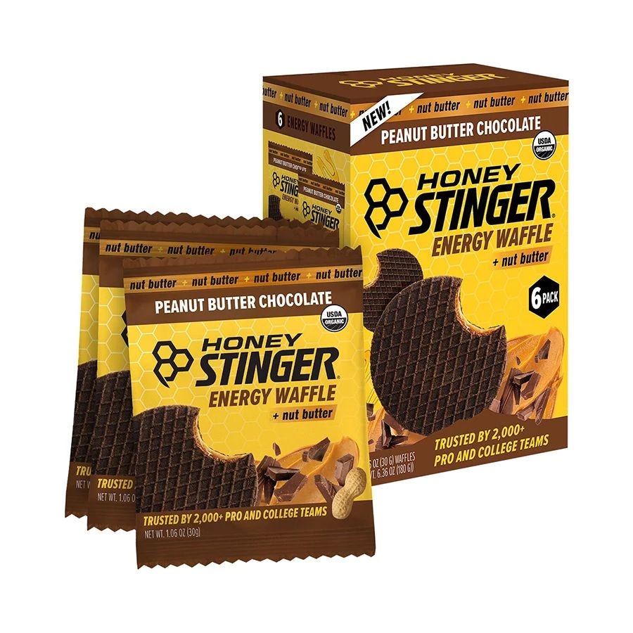 Honey Stinger Organic Peanut Butter Chocolate Waffles 6 (1.06 oz.) waffles