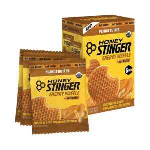 Honey Stinger Organic Peanut Butter Waffles 6 (1.06 oz.) waffles