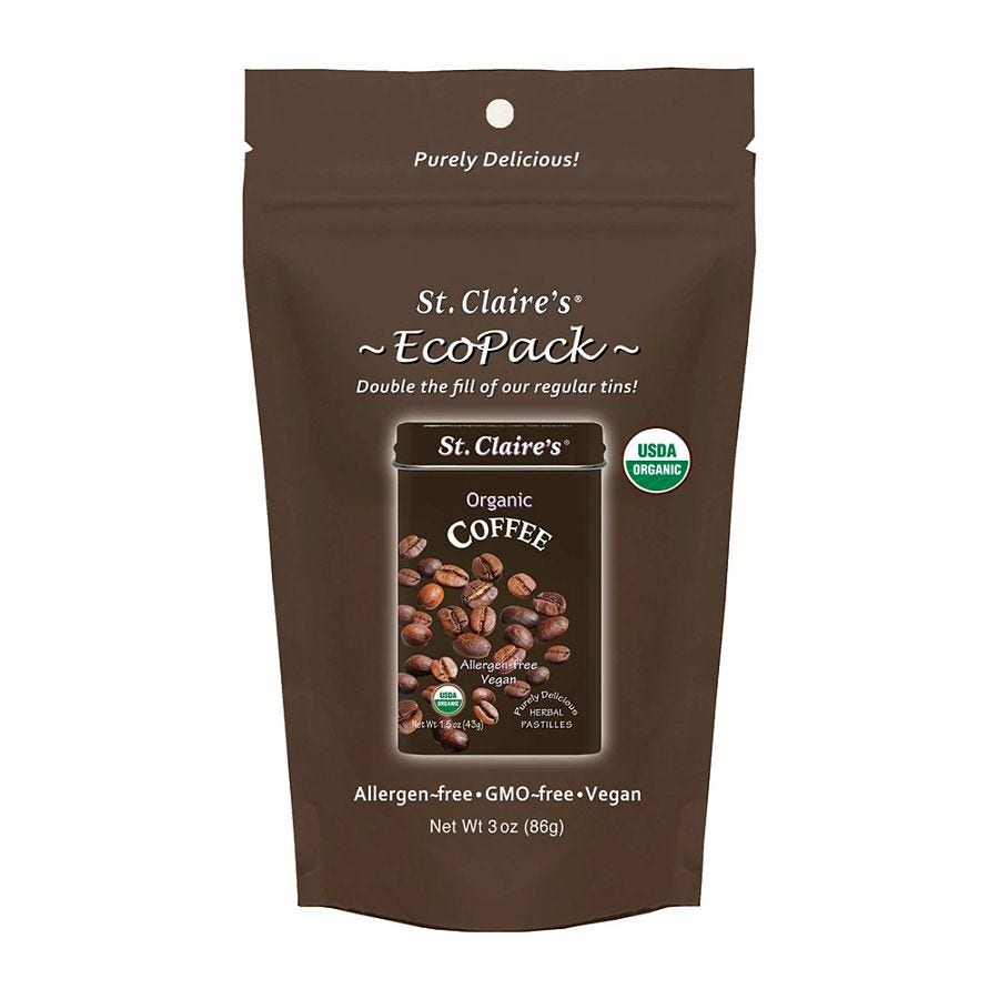 St. Claire's Organics Coffee Herbal Pastilles Eco-Pack 3 oz. bag