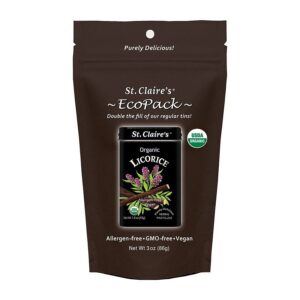 St. Claire's Organics Licorice Herbal Pastilles Eco-Pack 3 oz. bag