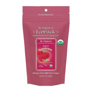 St. Claire's Organics Raspberry Fruit Tarts Eco-Pack 3 oz. bag