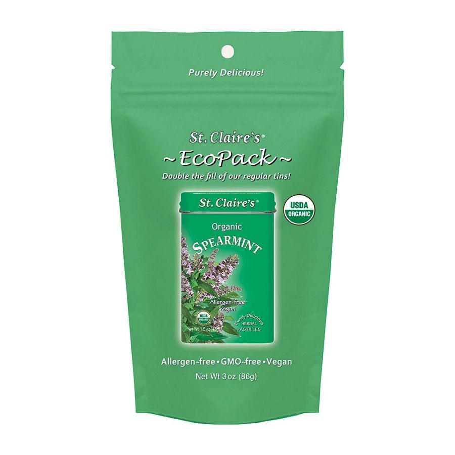 St. Claire's Organics Spearmint Eco-Pack 3 oz. bag