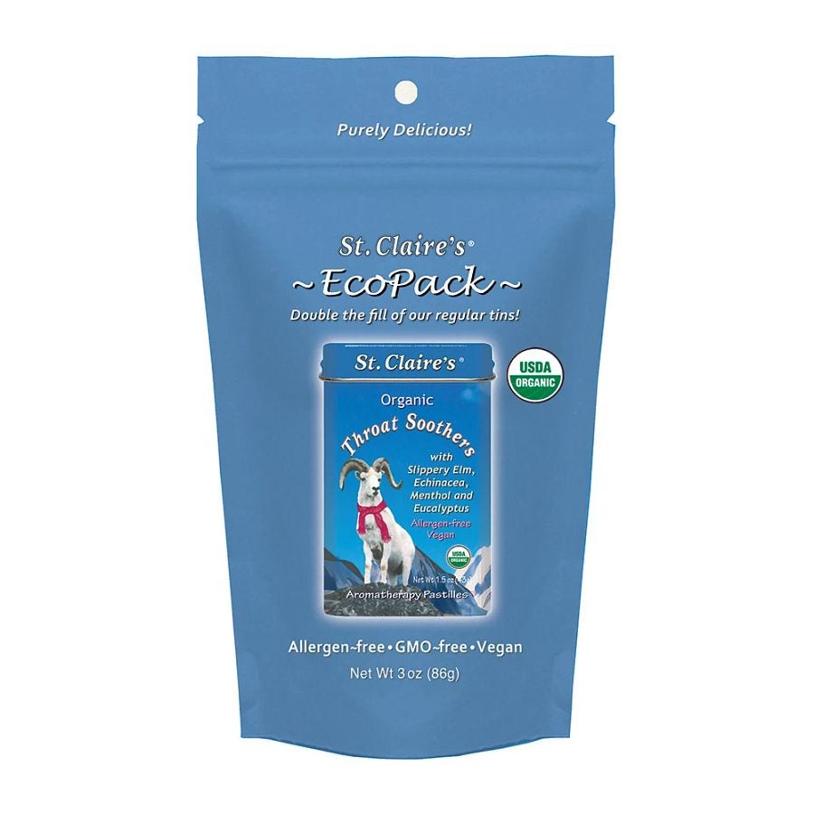 St. Claire's Organics Throat Soothers Eco-Pack 3 oz. bag