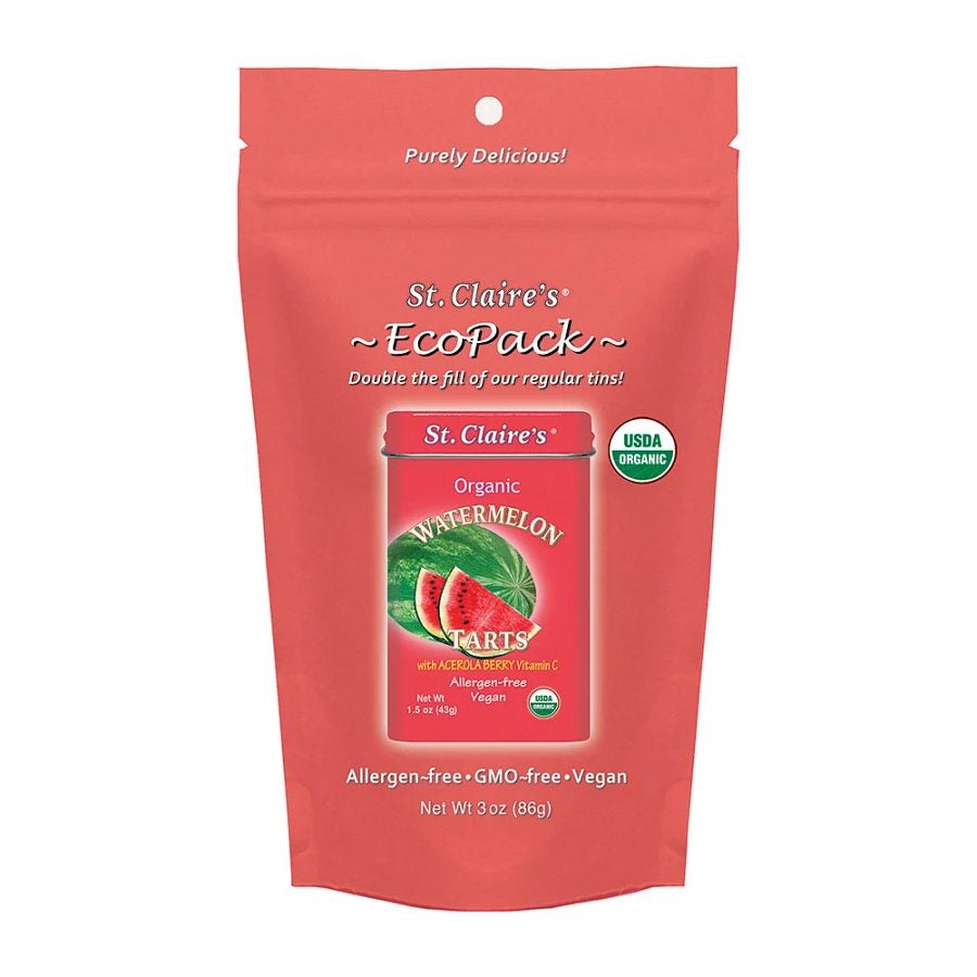 St. Claire's Organics Watermelon Fruit Tarts Eco-Pack 3 oz. bag