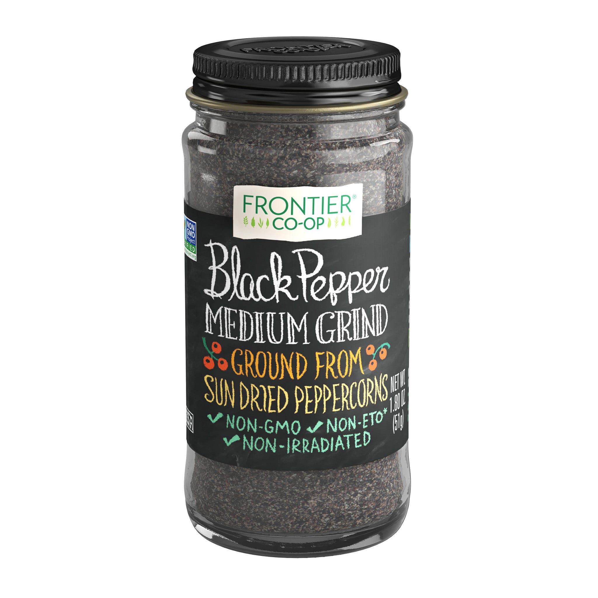 Frontier Co-op Black Pepper, Medium Grind 1.80 oz.