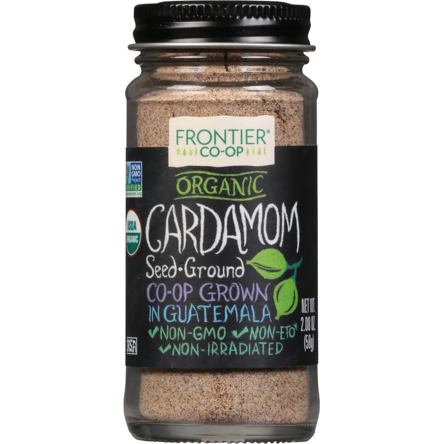 Frontier Co-op Cardamom Seed Powder, Decorticated, Organic 2.08 oz.
