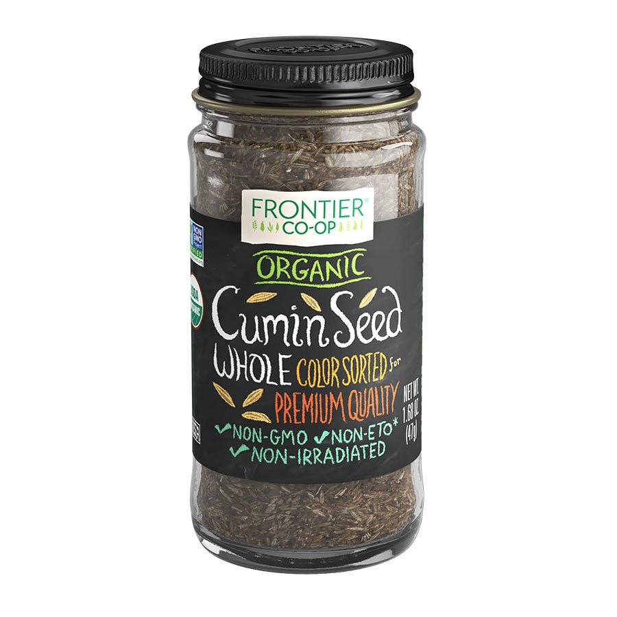 Frontier Co-op Organic Whole Cumin Seed 1.68 oz.