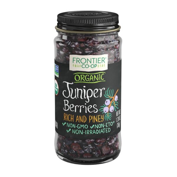 Frontier Co-op Organic Whole Juniper Berries 1.28 oz.