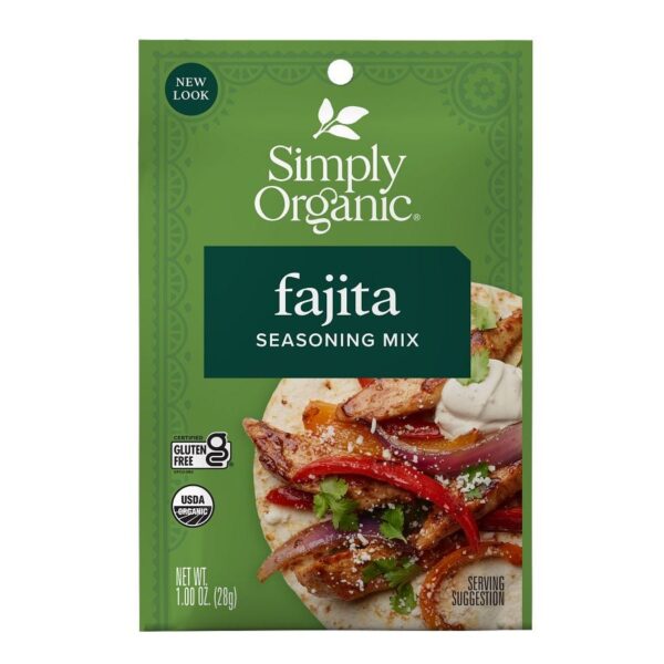 Simply Organic Fajita Seasoning Mix 1.0 oz.