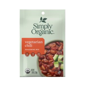 Simply Organic Vegetarian Chili Seasoning Mix 1.0 oz.