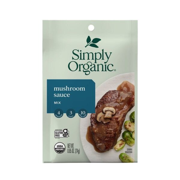 Simply Organic Mushroom Sauce Seasoning Mix 0.85 oz.