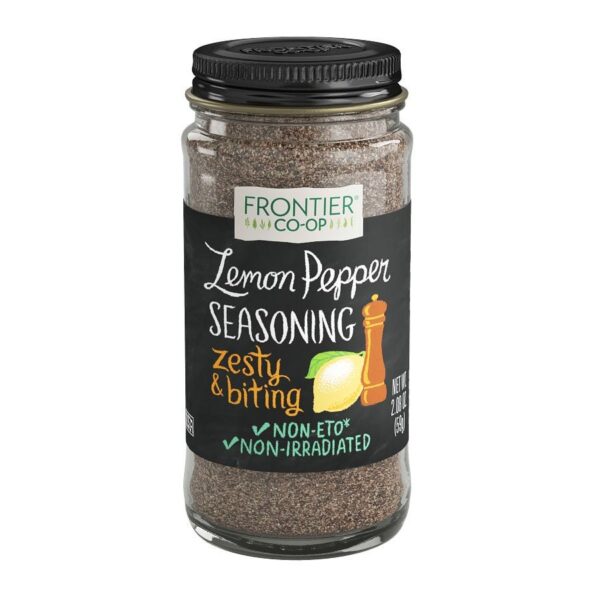 Frontier Co-op Lemon Pepper Seasoning Blend 2.08 oz.