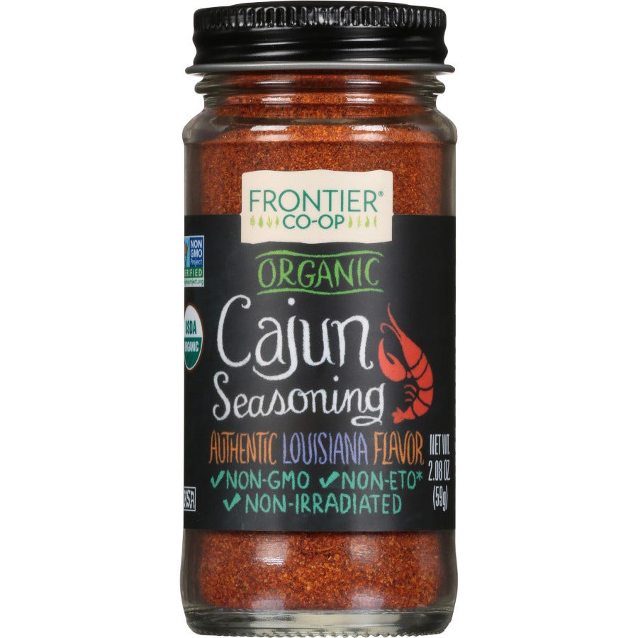 Frontier Co-op Cajun Seasoning, Organic 2.08 oz.