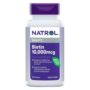 Natrol Biotin Tablets 10000 mcg 100 tablets