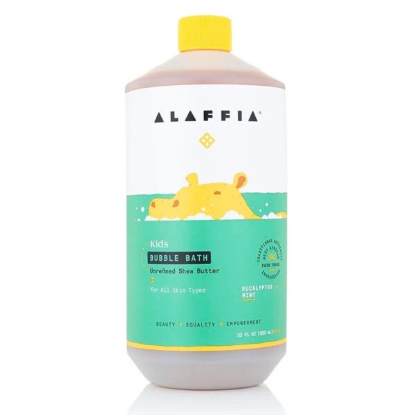Alaffia Kids Eucalyptus Mint Bubble Bath 32 fl oz