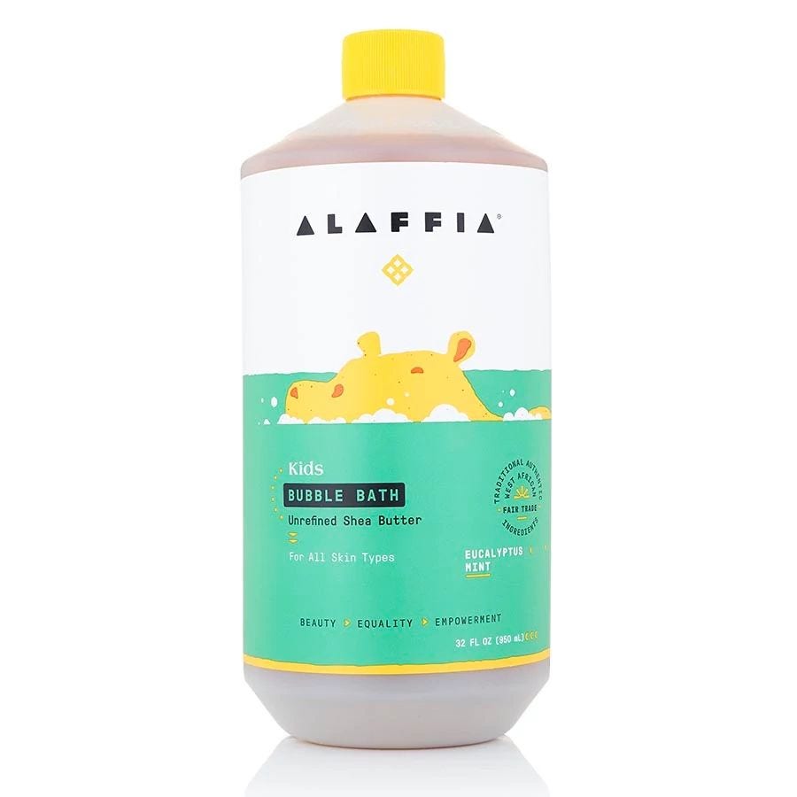Alaffia Kids Eucalyptus Mint Bubble Bath 32 fl oz