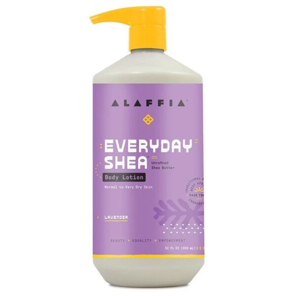 Alaffia Shea Body Lotion, Lavender 32 fl. oz.