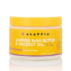 Alaffia Wild Lavender Whipped Shea Butter and Coconut Oil 4 oz