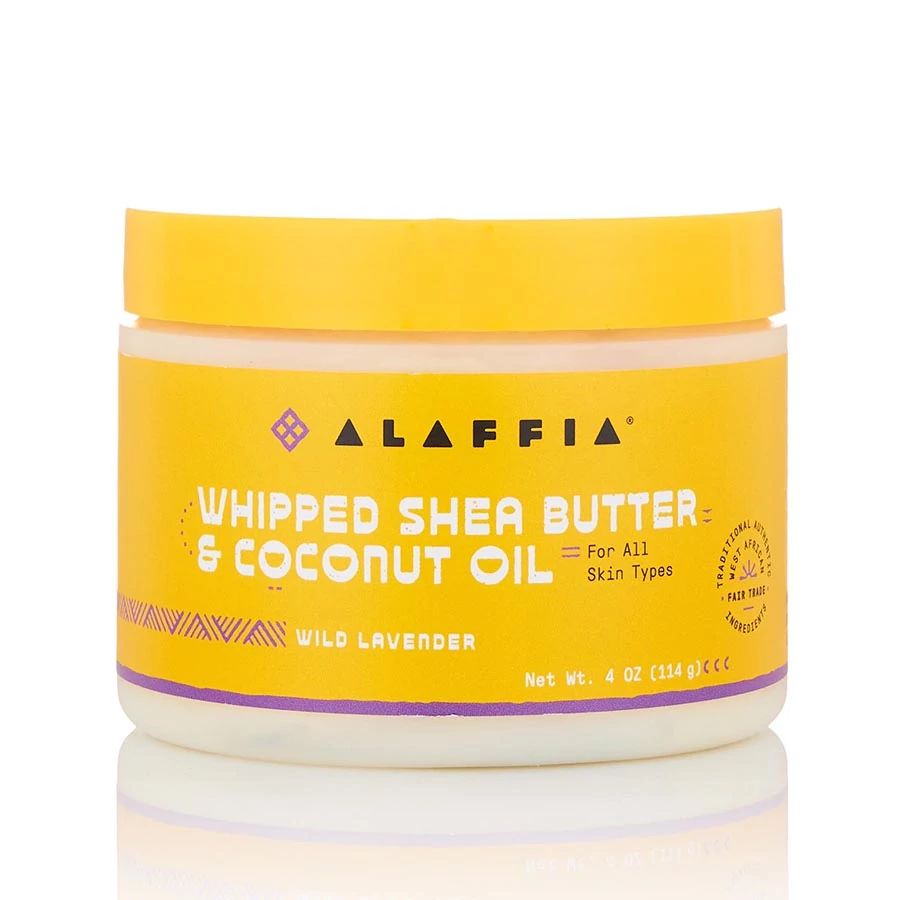 Alaffia Wild Lavender Whipped Shea Butter and Coconut Oil 4 oz