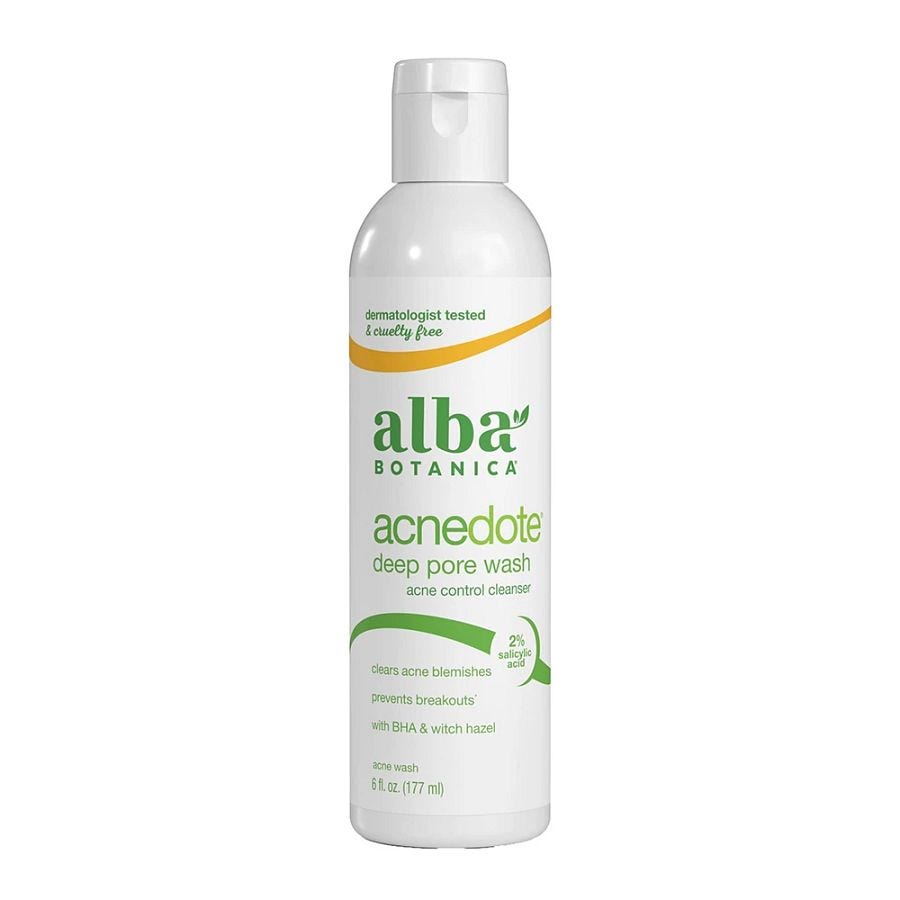Alba Botanica Natural Acne Dote Deep Pore Wash Oil-Free, 6 oz