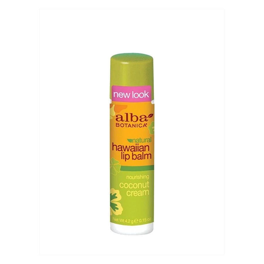 Alba Botanica Hawaiian Coconut Cream Lip Balms 0.15 oz.