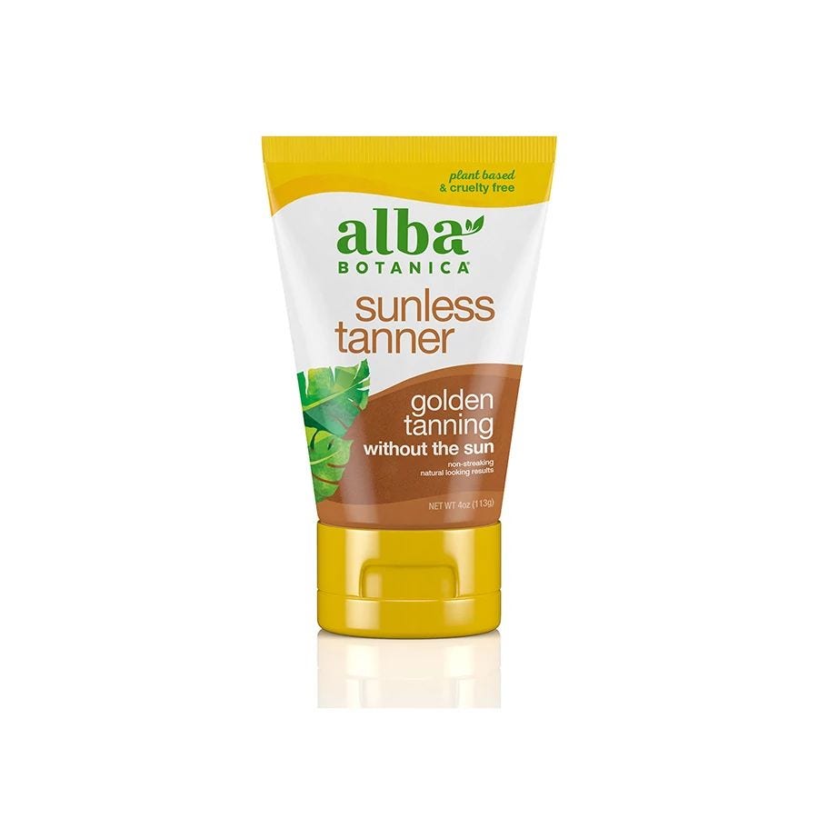 Alba Botanica Natural Very Emollient Sunless Tanning Lotion, 4 oz