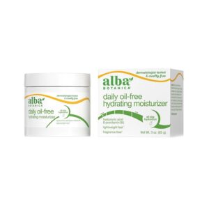 Alba Botanica Hawaiian Aloe and Green Tea Moisturizer Oil-Free, 3 oz