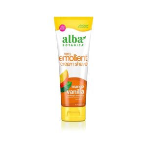 Alba Botanica Natural Very Emollient Cream Shave Mango Vanilla, 8 oz