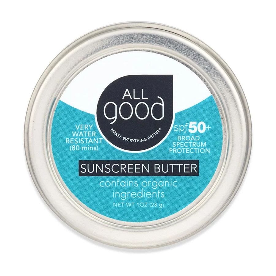 All Good Mineral Sunscreens SPF 50+ Mineral Sunscreen Butter 1 oz. tin