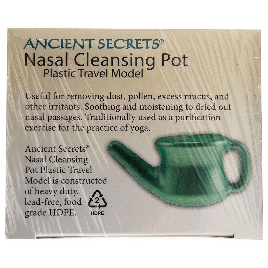 Ancient Secrets Nasal Cleansing Neti Pot - Plastic - 1 Pot