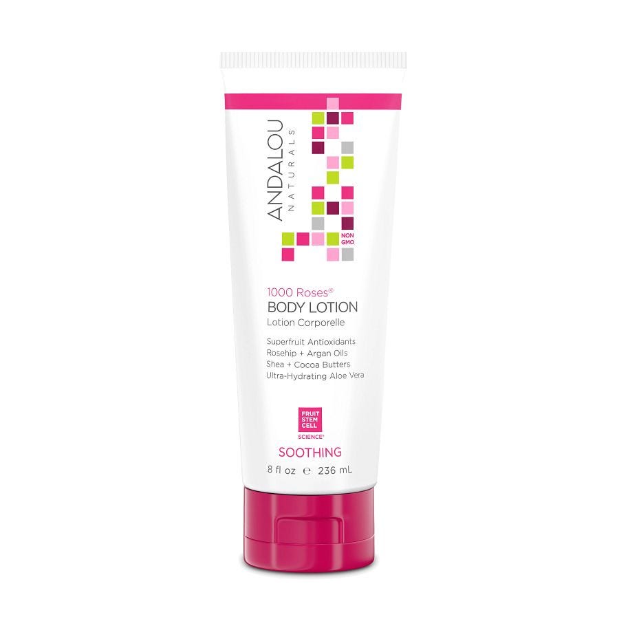 Andalou Naturals 1000 Roses Soothing Body Lotion, 8 oz
