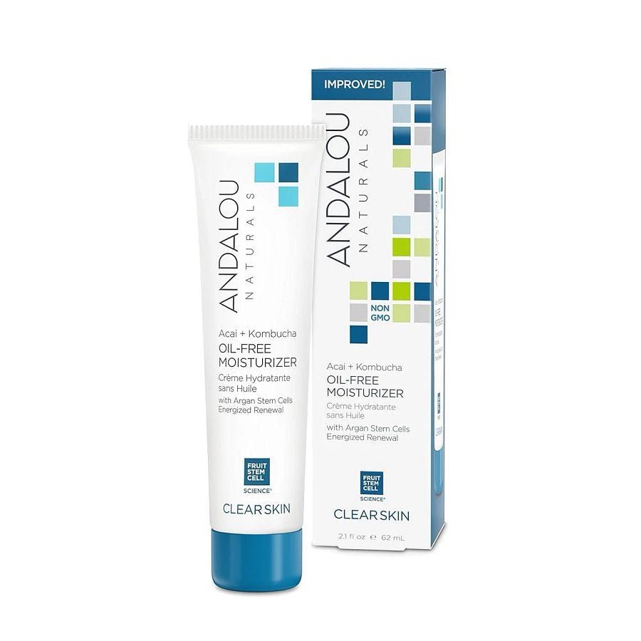 Andalou Naturals Oil Free Moisturizer Acai + Kombucha, 2.1 oz