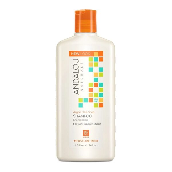 Andalou Naturals Moisture Rich Shampoo Argan and Sweet Orange, 11.5 Oz