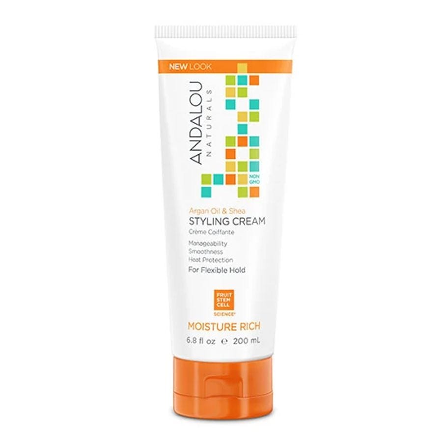 Andalou Naturals Argan Oil & Shea Styling Cream, 6.8 oz