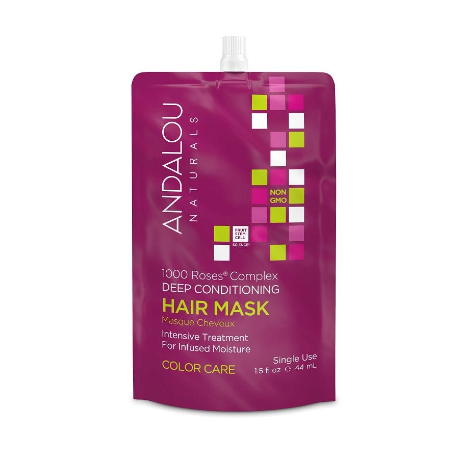 Andalou Naturals 1000 Roses 1000 Roses Complex Color Care Deep Conditioning Hair Mask 1.5 oz. Hair Care