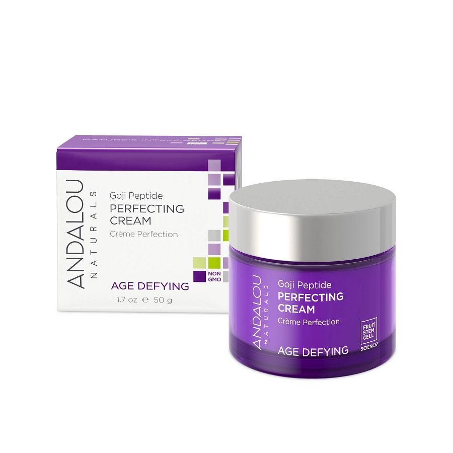 Andalou Naturals Super Goji Peptide Perfecting Cream Age Defying, 1.7 oz