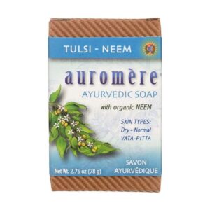 Auromere Ayurvedic Bar Soaps Tulsi-Neem 2.75 oz.