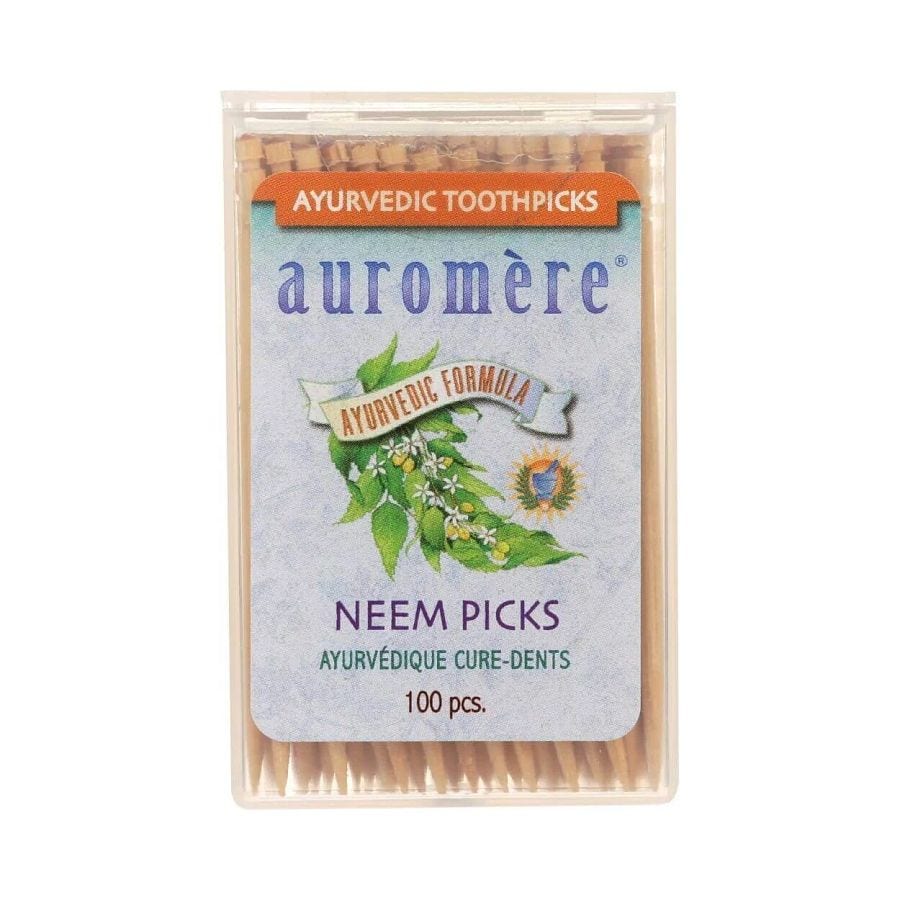 Auromere Ayurvedic Neem Picks 100 count