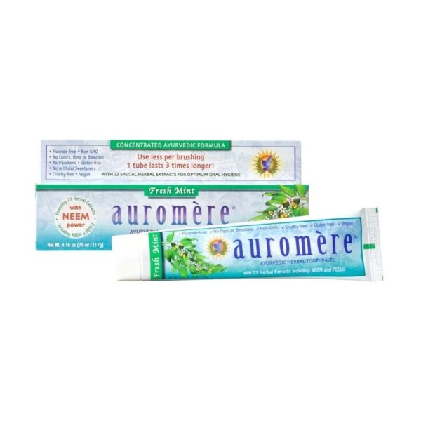 Auromere Fresh Mint Toothpaste 4.16 oz.
