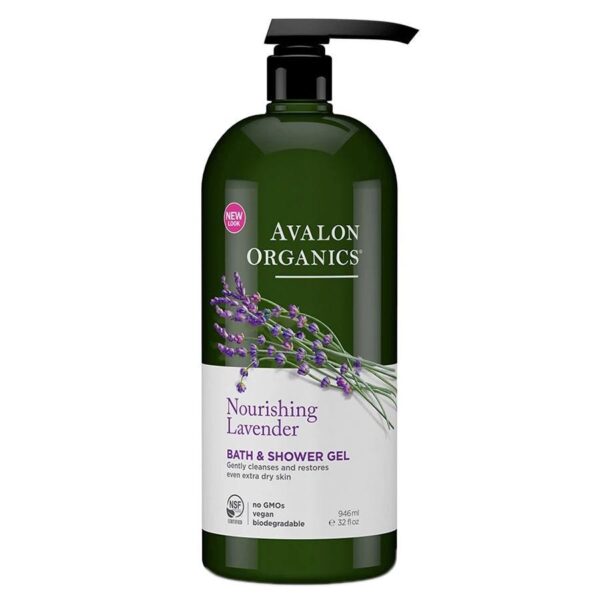 Avalon Organics Therapeutic Body Care Lavender 32 fl. oz. value size Bath & Shower Gels