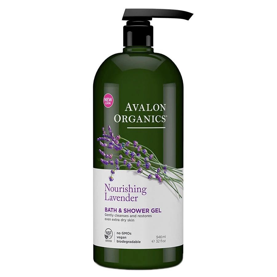 Avalon Organics Therapeutic Body Care Lavender 32 fl. oz. value size Bath & Shower Gels