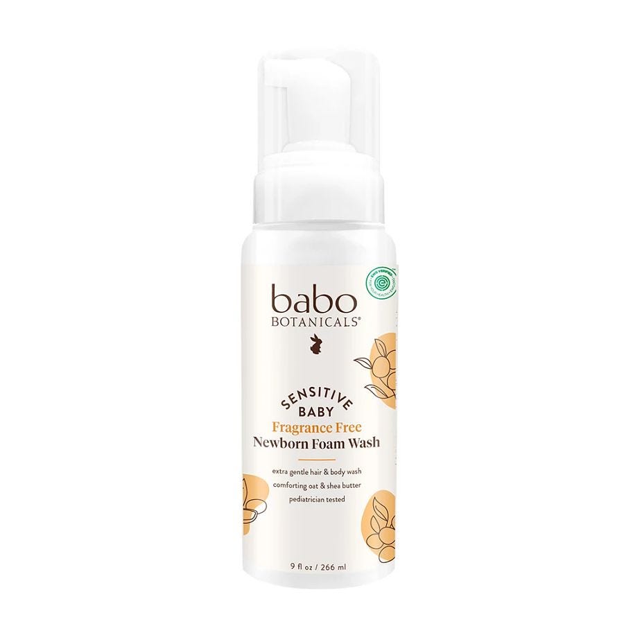 Babo Botanicals Wash Foam Newborn, 9 oz