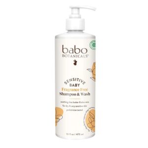 Babo Botanicals Shampoo and Wash Baby, 16 oz