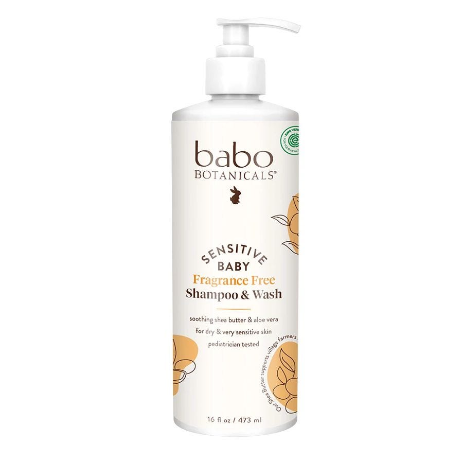 Babo Botanicals Shampoo and Wash Baby, 16 oz