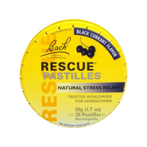 Bach Rescue Remedy Pastilles, Black Currant 50 grams