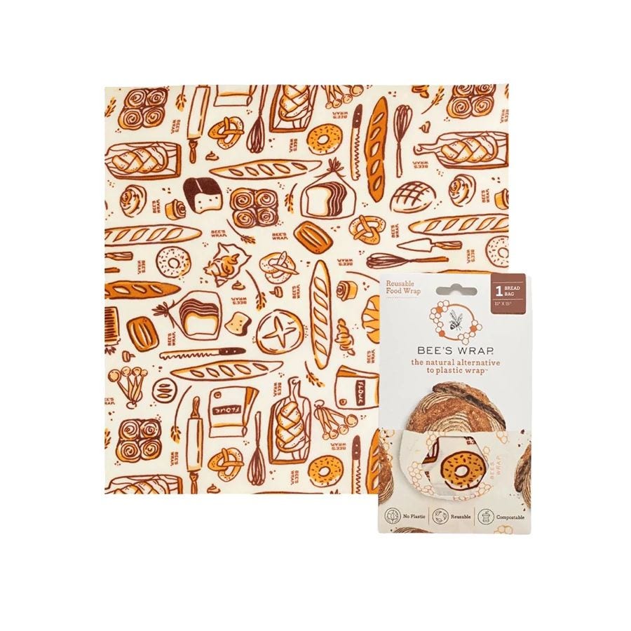 Bee's Wrap Bakery Lane Bread Bag 12" x 15"